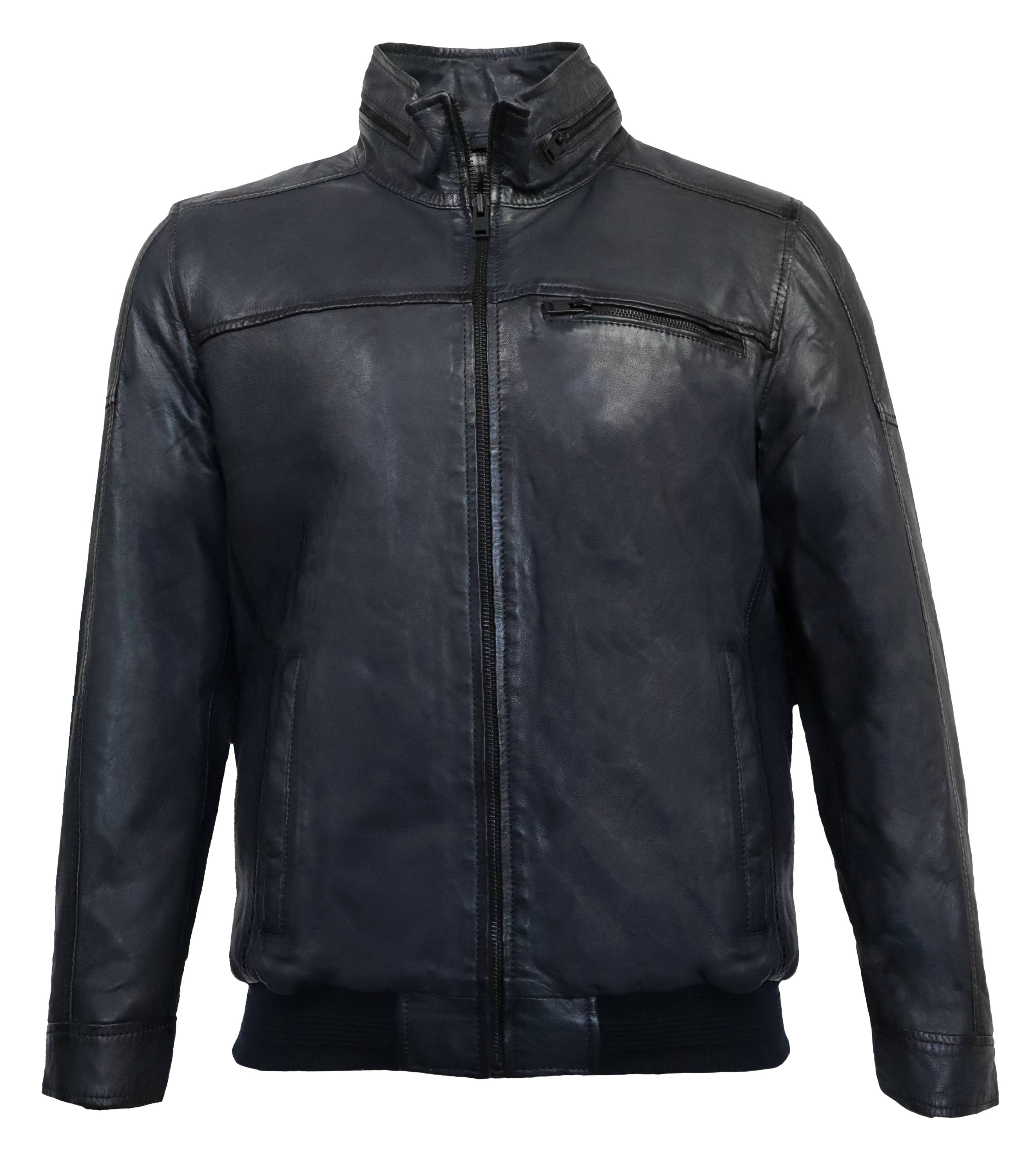Ricano - Wholesale Leather Jacket - Men's - Men's leather blouson Ricma with stand-up collar14