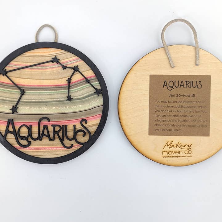 Zodiac Wall Art with Eye-catching Patterns | Individual for wholesale by Makery Maven Co.