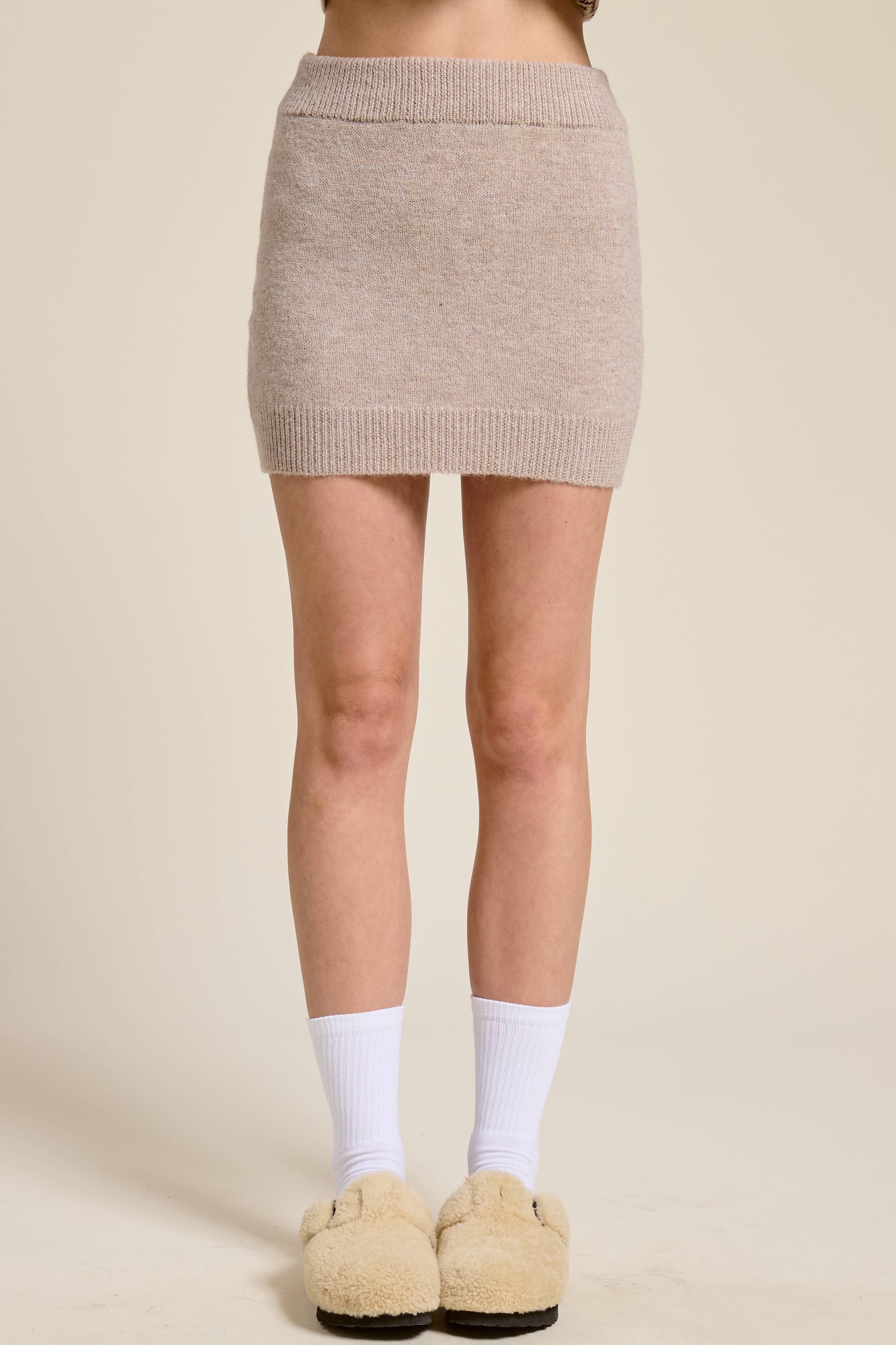 Mimosa - Wholesale Top & Skirt Set - Women's - Reindeer Jacquard Knit Sweater and Skirt Set12