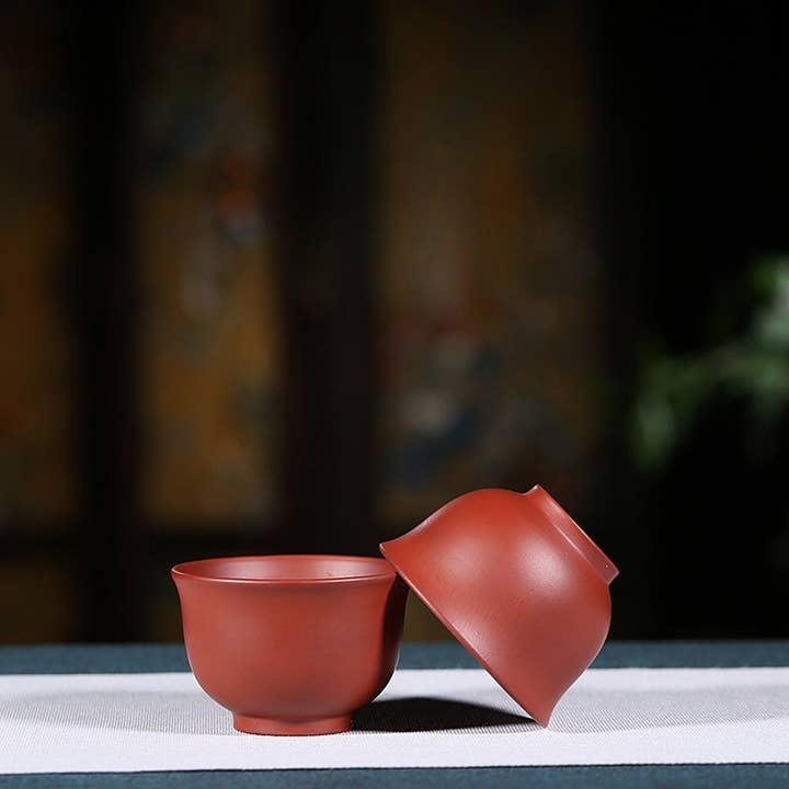 Gohobi (We cover U.S. import duties) - Wholesale Coffee/tea cup - Gohobi Red Yixing Clay Ceramic Classic Tea Cup
