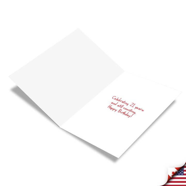 NobleWorks - Venta al por mayor Tarjetas de cumpleaños - Tarjeta de cumpleaños, recuento de 21 años