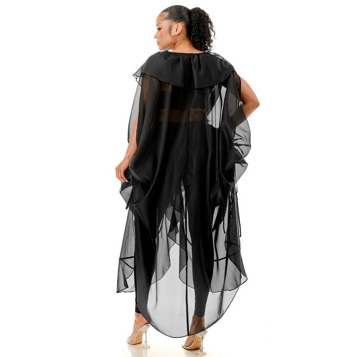 Black Pearl Clothing - Wholesale Dress - Women's - WHISPERS OF MYSTERY RUFFLED DRESS
PLUS3