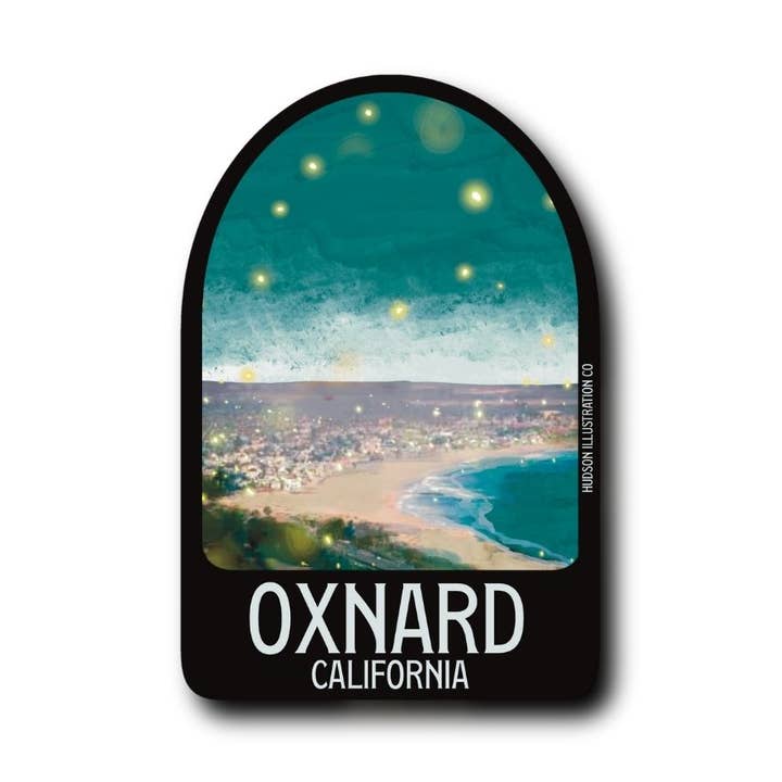 Oxnard California Sticker/Magnet/Print/Postcard for wholesale by About Town Co