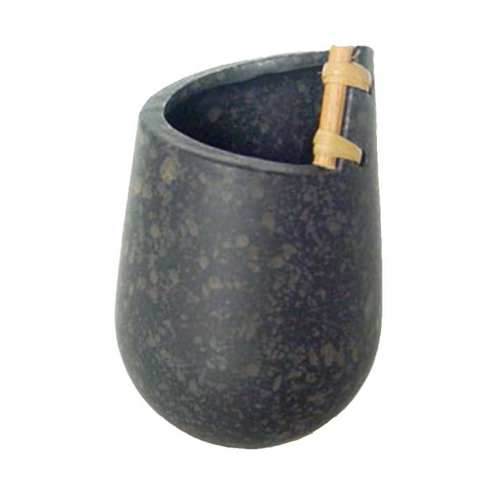 Vaso in ceramica 15 cm Nero per la vendita all'ingrosso da parte di MISTRAL BONSAI