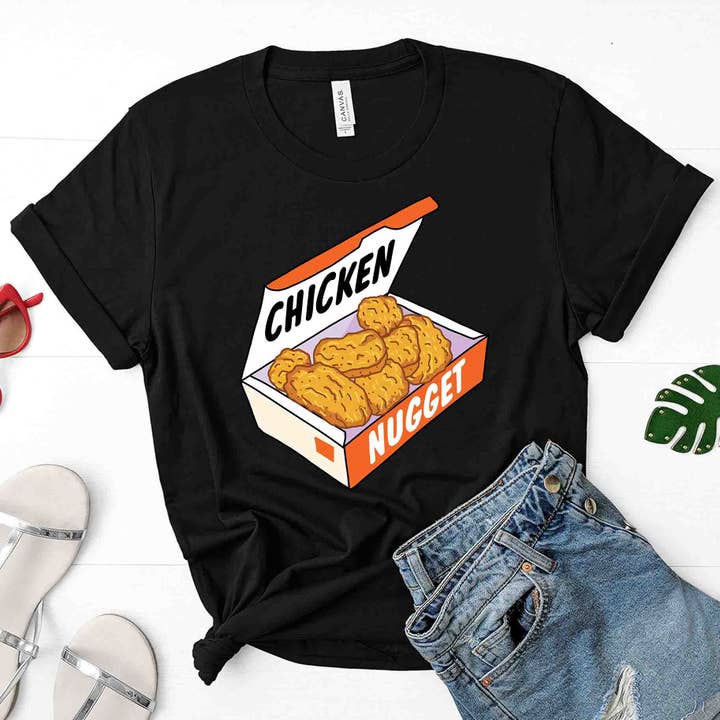 Chicken Nugget Grafik-T-Shirt für den Großhandel von Superr Sunday