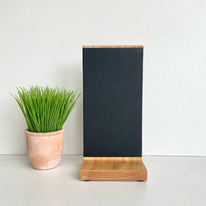 ArcDefined - Vente Rangement pour couteaux - Porte-couteaux magnétique en bois | Bloc à couteaux bois et cuir4