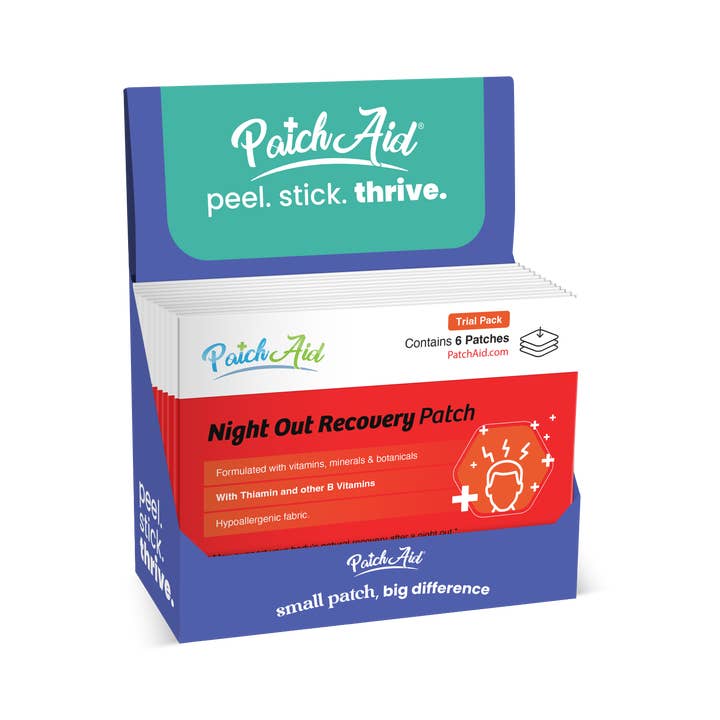 PatchAid - Wholesale Oral supplement/vitamin - Hangover Plus Patch - Fast Recovery & Vitamin Support1