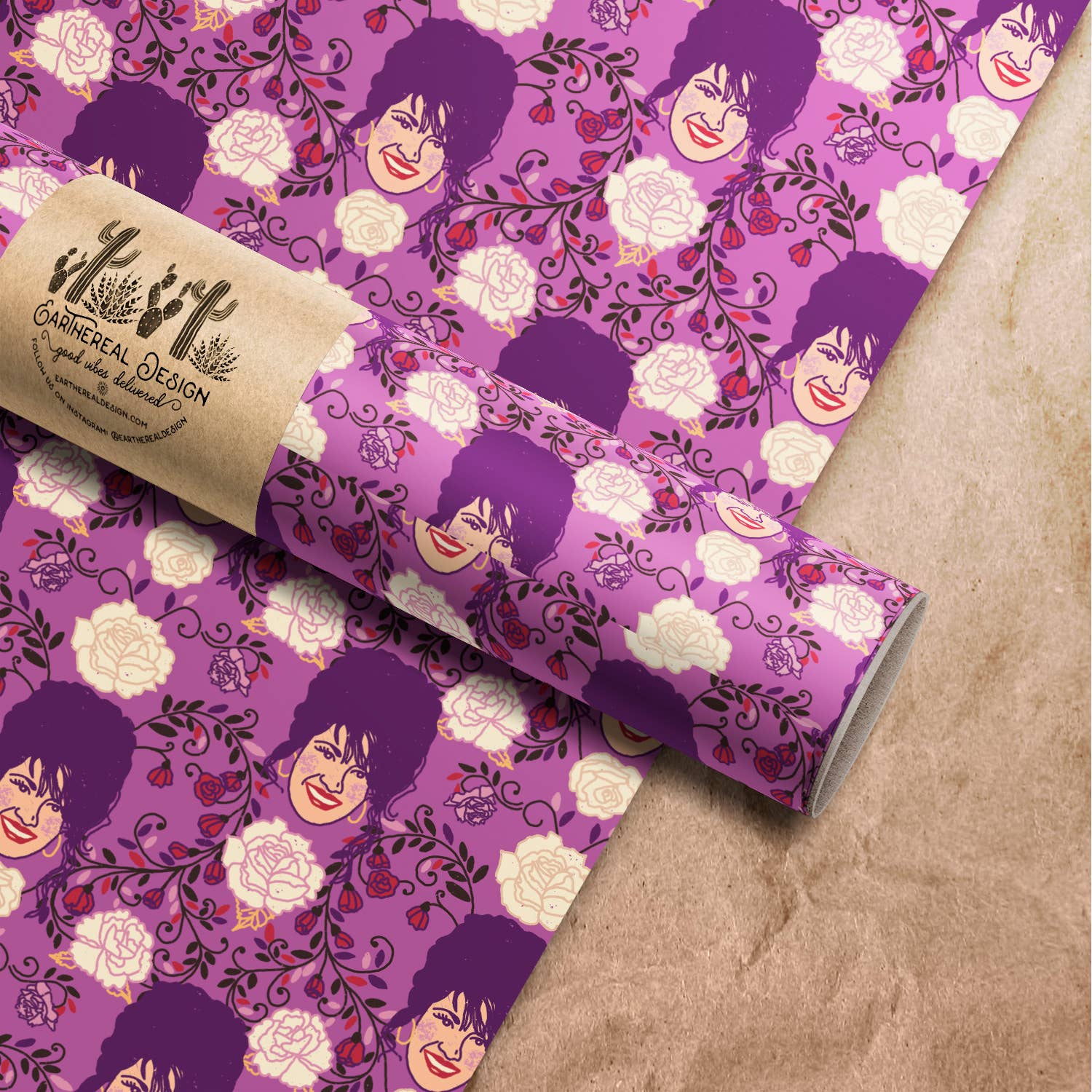 Mother of the Moon - Wholesale Flat Wrap - Selena, La Reina Wrapping Paper Sheet0