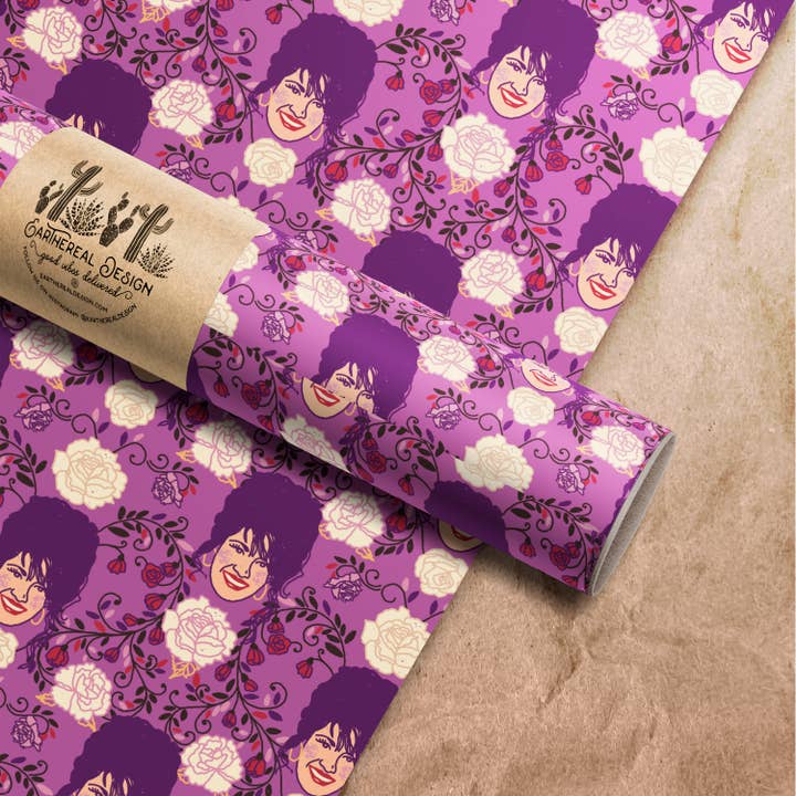 Mother of the Moon - Wholesale Flat Wrap - Selena, La Reina Wrapping Paper Sheet