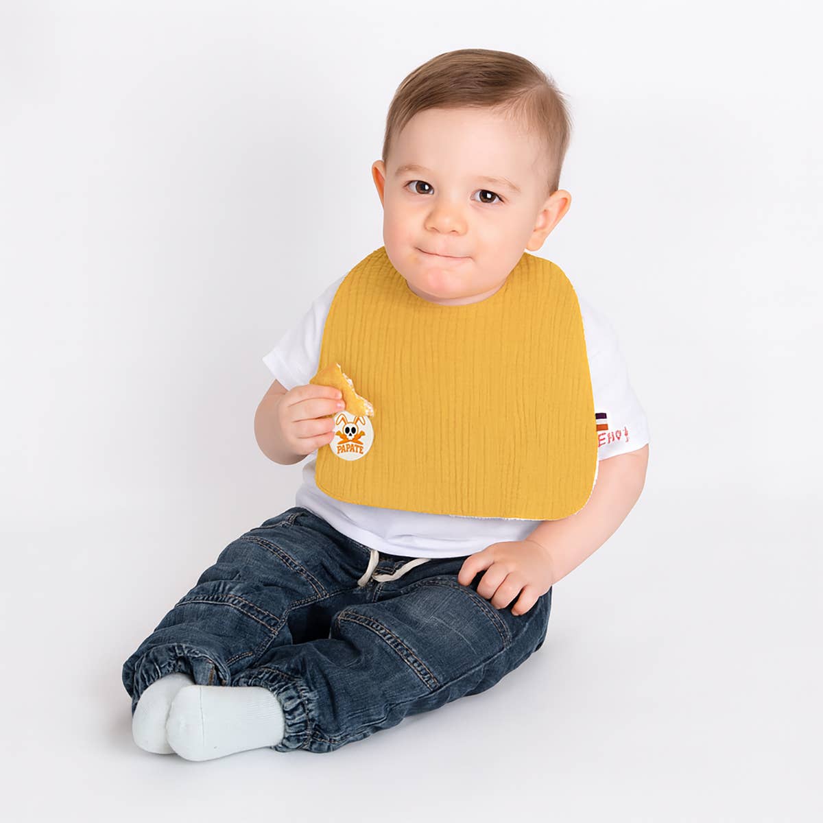 PAPATE - Wholesale Bib - Baby - Organic Cotton Bib - Honey5