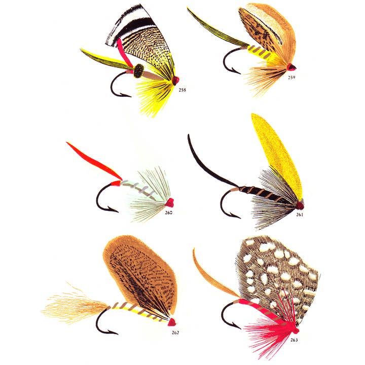 Dyr/Fugle/Fisk/Fiskeri fluer no. 953 Håndklæde/Havregryn for engroshandel hos Ox Bow Decor