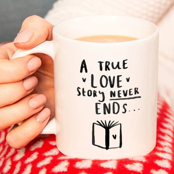 A True Love Story Never Ends' Mug for wholesale by Ellie Ellie LTD