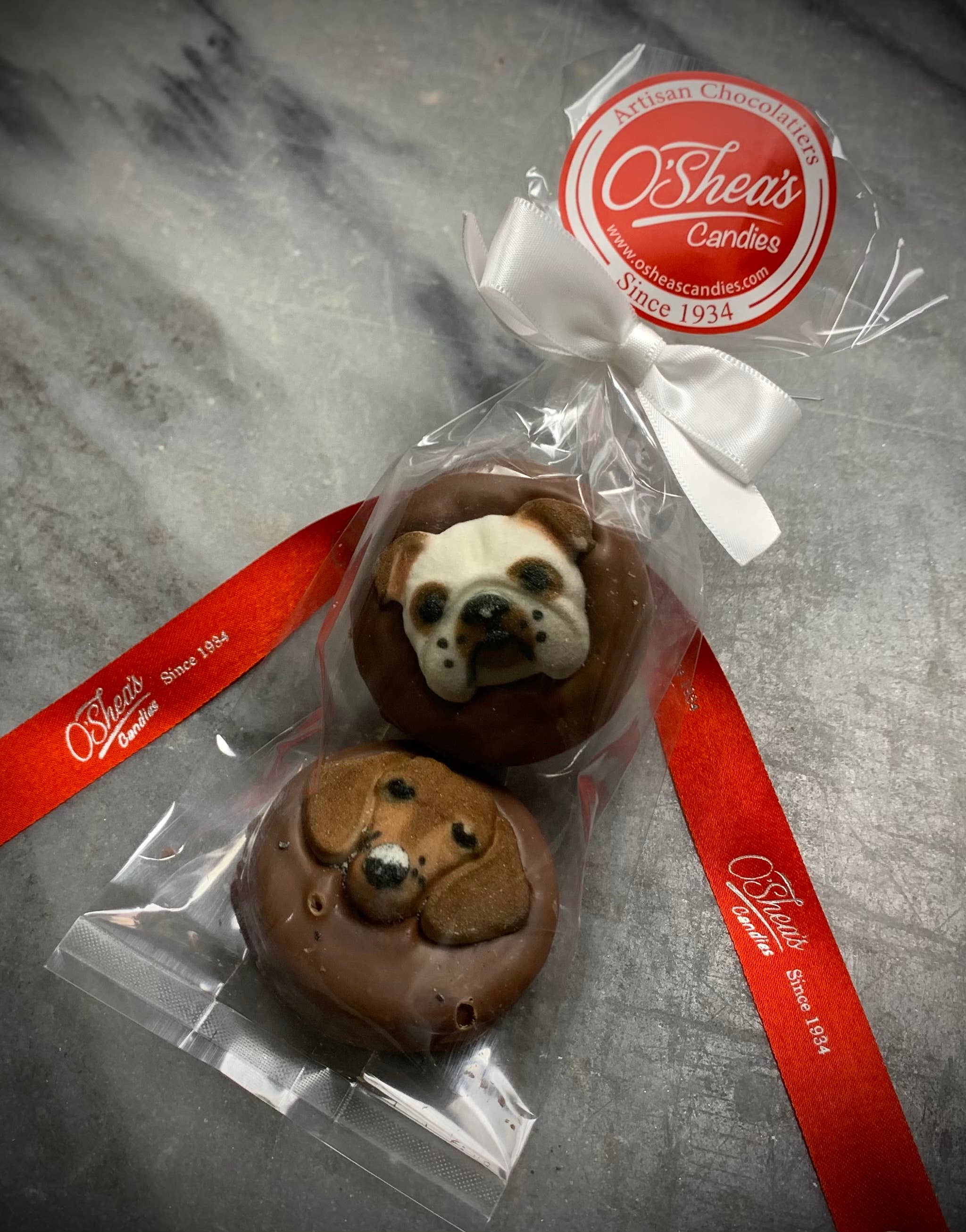 O'Shea's Candies Sweet Shop - Wholesale Chocolate Covered Sweets - O’Oreo “Dog Theme” 🐶 Milk Chocolate 2PK2