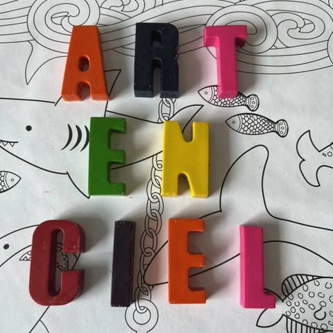 Art en Ciel - Wholesale Crayons - Kids & Baby - ALPHABET SET OF CRAYONS - ALPHABET DE CRAYONS