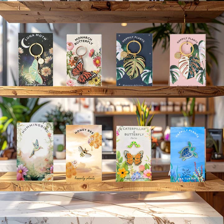 Happily Plants - Wholesale Lapel Pin/Button - Axolotl Enamel Pin, Magical Cute Gifts5