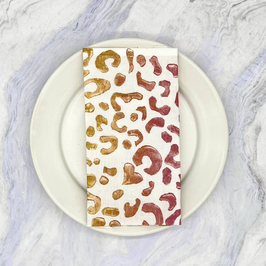 Tulusa – Engroshandel Middags- og stofserviet – På prowl - Cheetah Print Servietter i 6 Farve-måder10