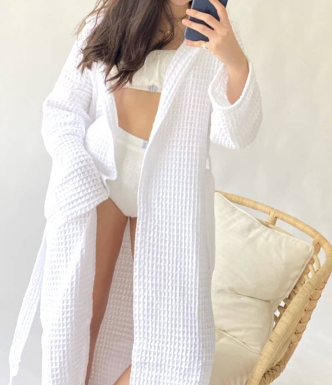 TranquilUSA – Großhandel Bademantel – Damen – Weicher Kapuzenbademantel aus Waffelpiqué1