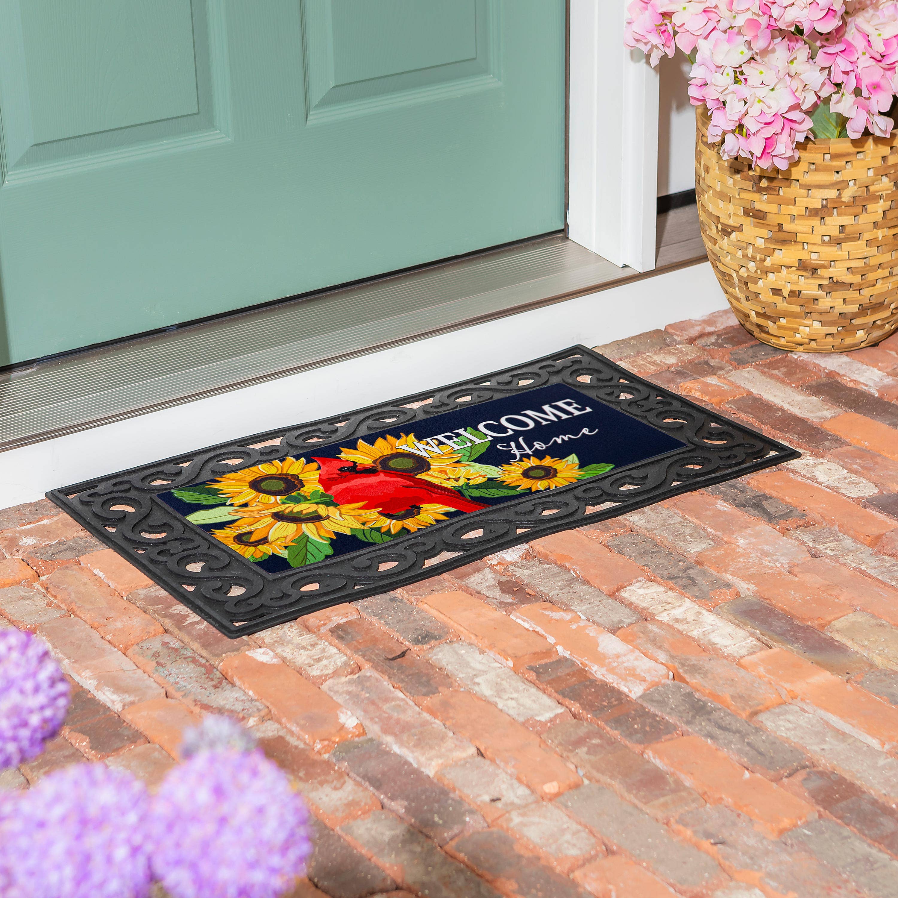 Evergreen Enterprises - Wholesale Door Mat - Sunflower Cardinal Sassafras Switch Mat1