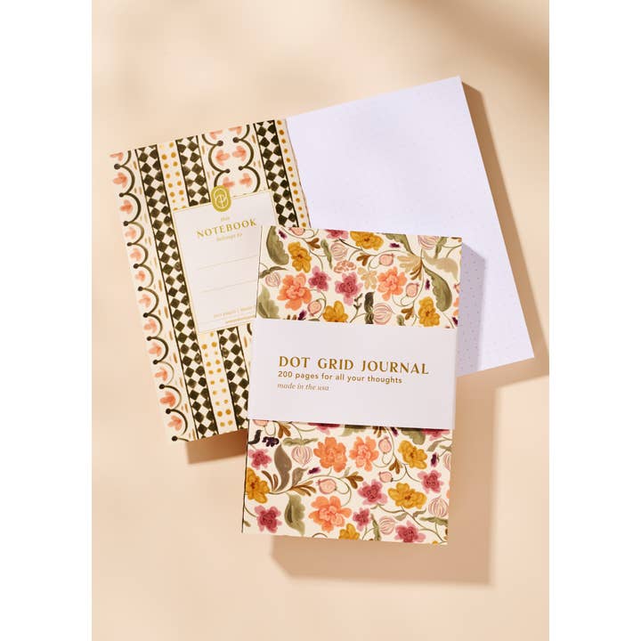 One & Only Paper - Venta al por mayor Diario/agenda - Diario cuadriculado perfecto con estampado floral otoñal1