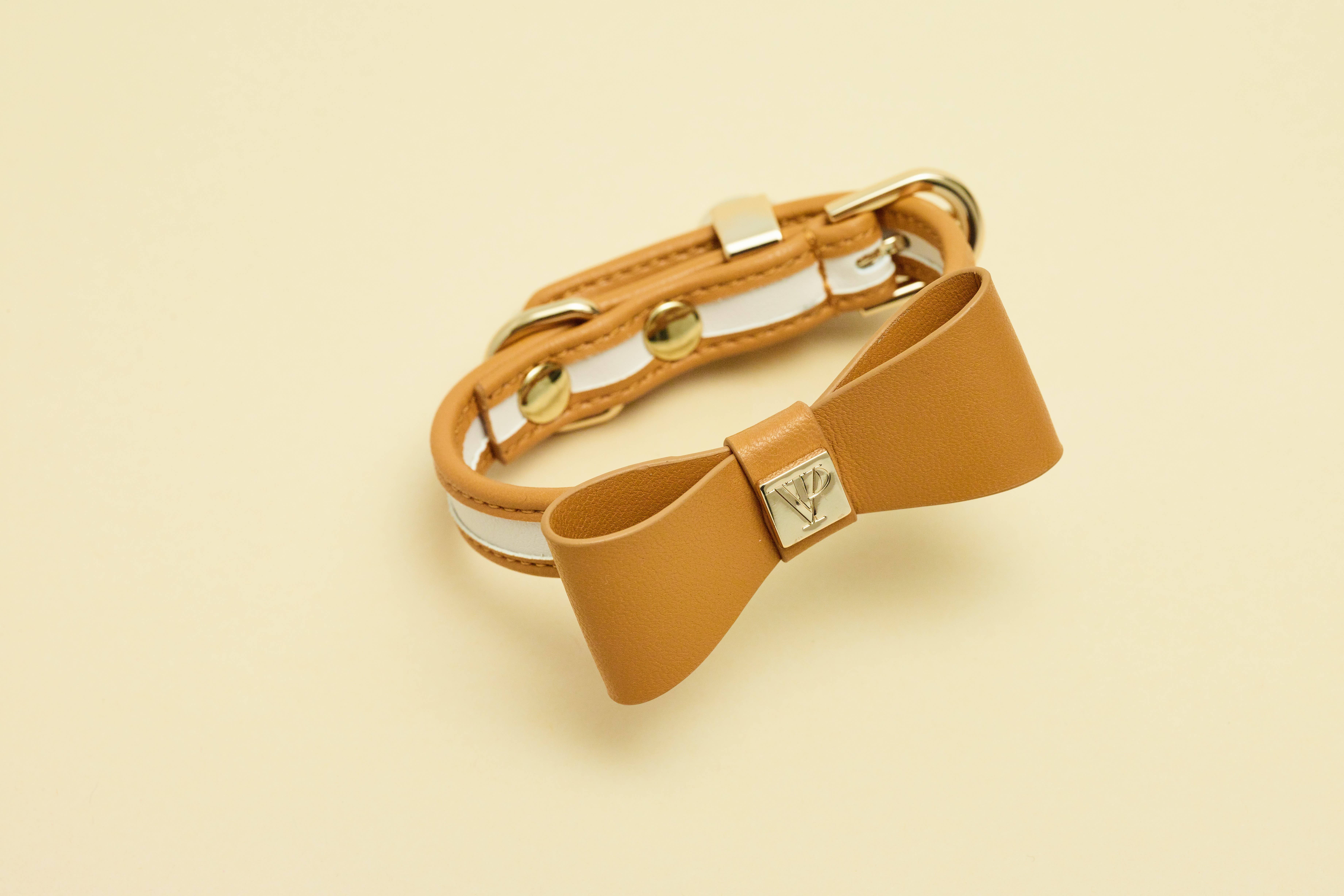 The V.I.PUP Collection - Wholesale Pet Collar - Dog - Denim Victorian 88 & Gold Collar3