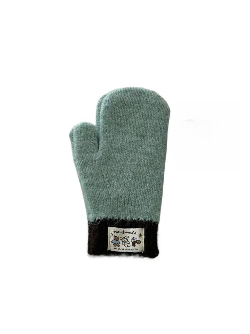 Funkyrel® Atzbranding Limited - Venta al por mayor Manoplas - Mujer - Gloving - Classic Color-Block Full-Cover Knitted Mittens1