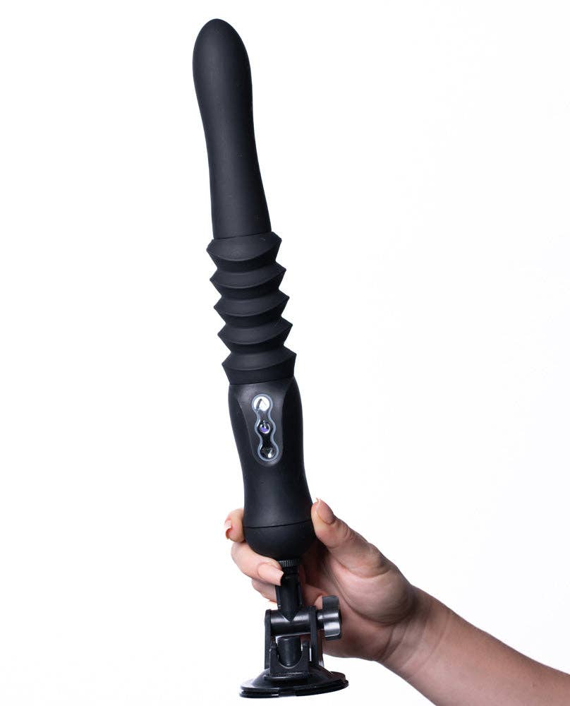Maia Toys - Wholesale Sex Toy - Max Rechargable Silicone Thrusting Love Machine - Black3
