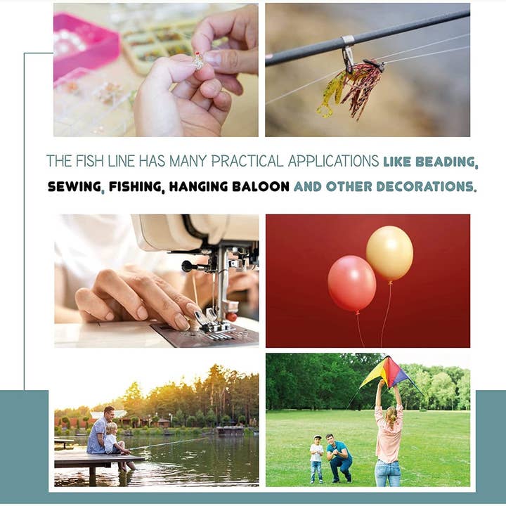 Mr. Pen - Wholesale Craft supplies - Fishing Line, 218 Yard, Nylon String, Fishing Wire, Fishing Line Clear, Clear String, Clear String for Hanging, Clear Fishing Line for Hanging Decorations, Fishing String, Clear Hanging Wire3