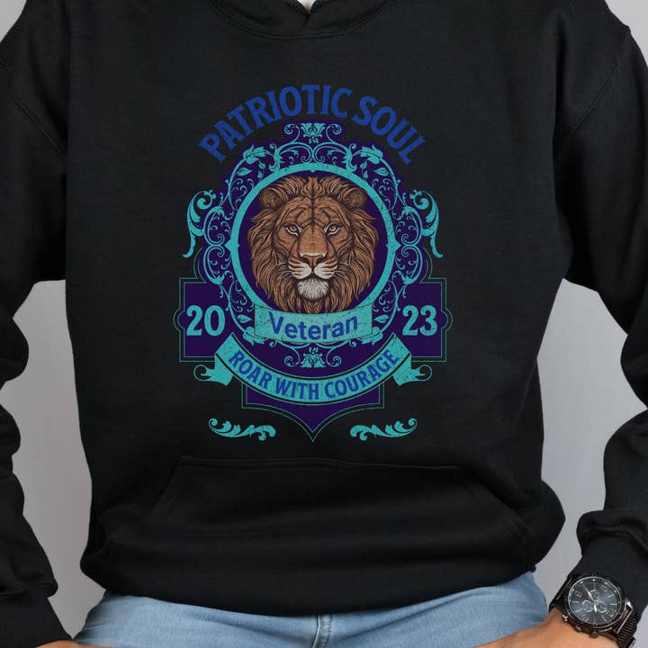 Sweat-shirt patriotique pour vétéran militaire pour la vente par Victorholistics