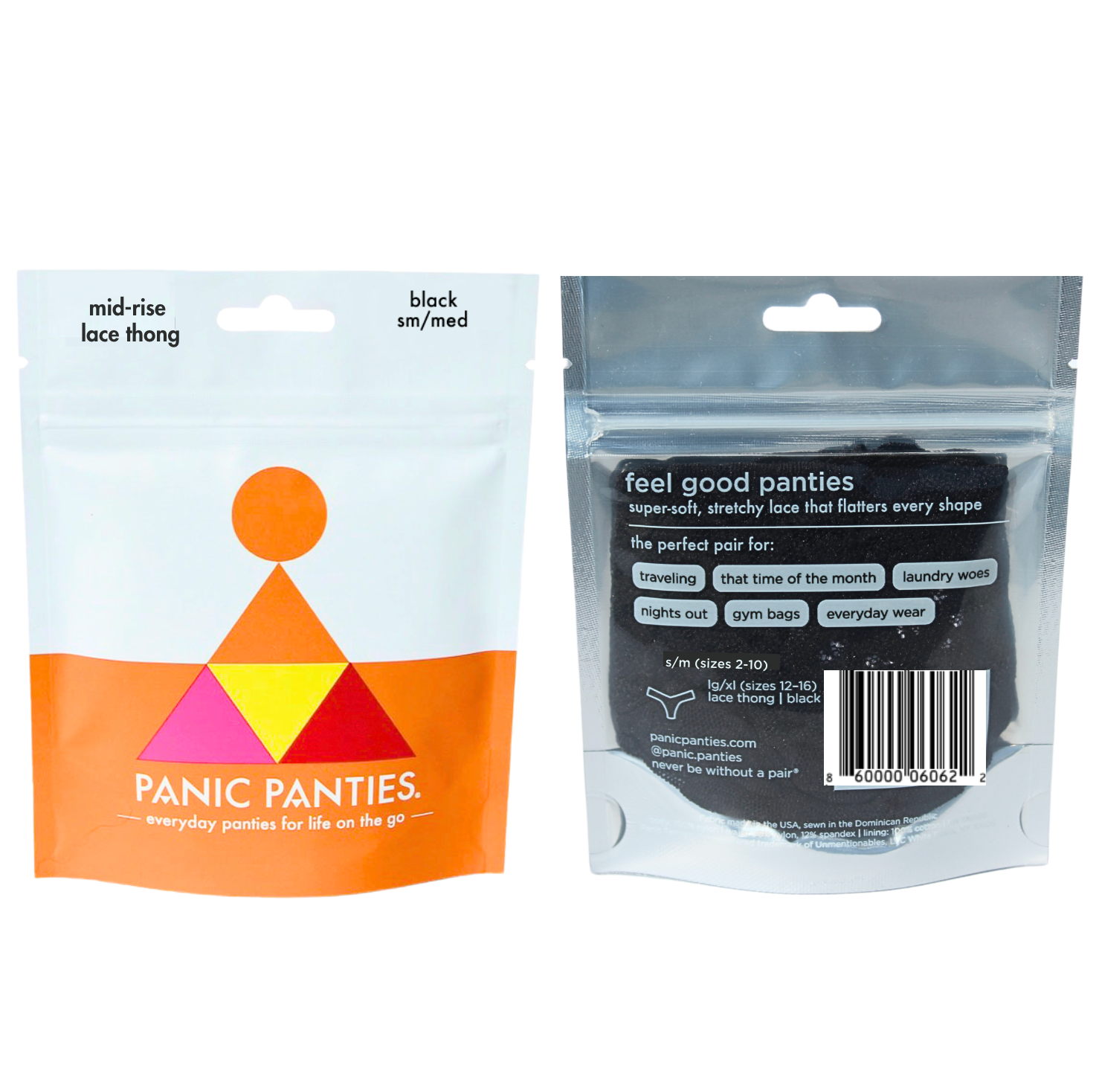 Panic Panties - Wholesale Underwear - Women's - Mid-Rise Lace Thong - Panic Panties Originals1