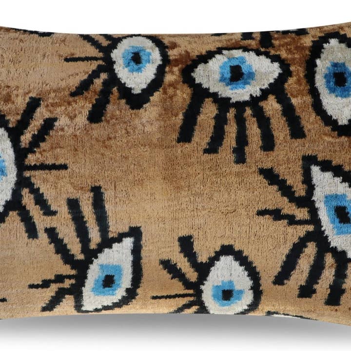 Canvello - Wholesale Throw/Decorative Pillow - Canvello Handmade Luxury Handmade Velvet Silk Evil Eye Throw Pillow With Down Insert16
