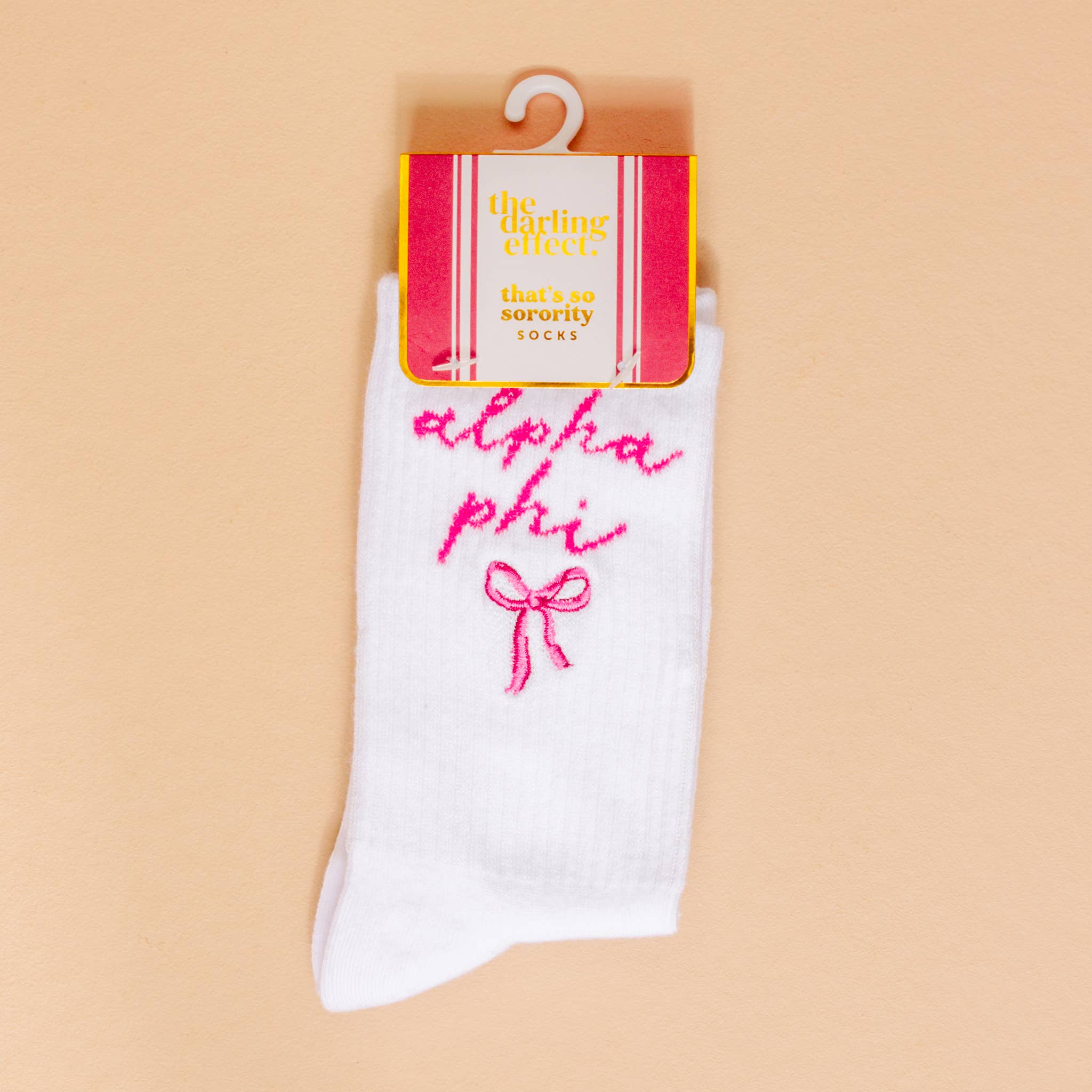 The Darling Effect - Vente Porte-clés – femme - Chaussettes montantes brodées de sororité4