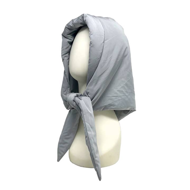 Rainbow Unicorn Birthday Surprise - Wholesale Balaclava - Women's - Puffer Hooded Head Scarf with Tie Detail, Down puffy quilted1