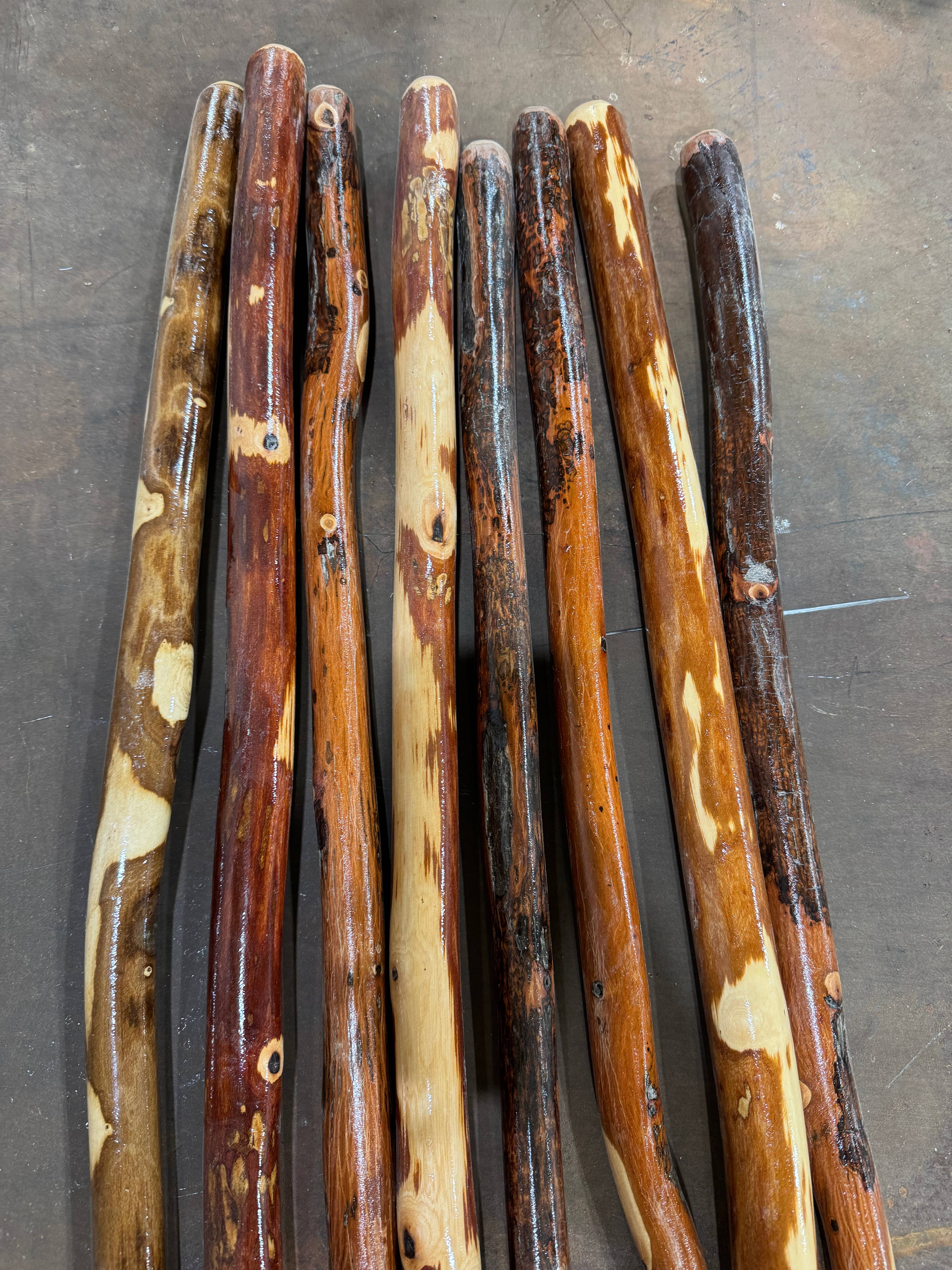 Parker Homestead - Wholesale Fitness Equipment - Made in USA!! 48" Ozark Hardwood Hiking Stick, Walking Stick1