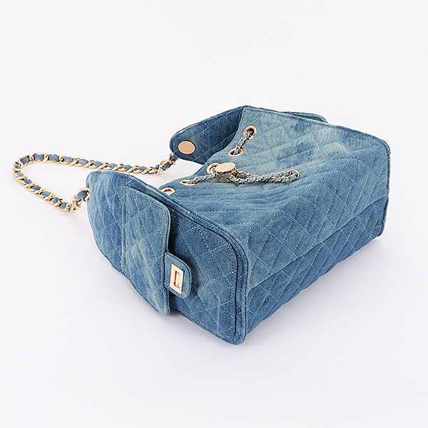 Oblige by G - Wholesale Shoulder bag – women's - Quilted Denim Chain Shoulder Bag
HPP12285