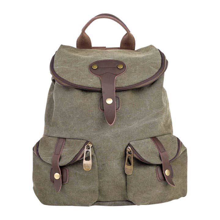 ZEDE PARIS - Vente Sac à dos – femme - SAINT-PAUL - Sac à dos en toile et cuir3