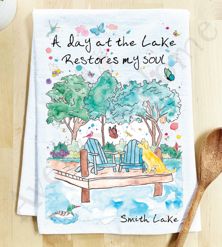 Avery's Home - Wholesale Tea Towel - A Day at the Lake or River Customizable Tea Towel42