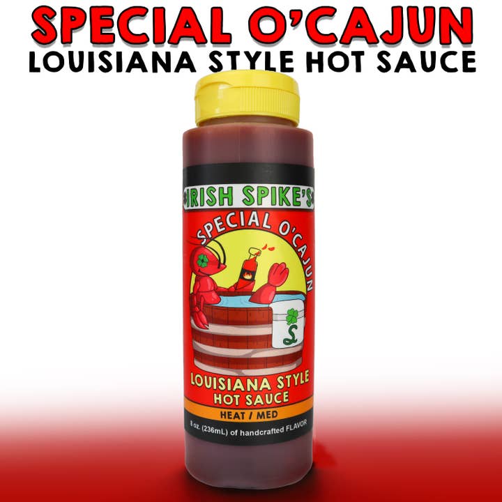 CAJ: SPECIAL O'CAJUN - Louisiana Style Hot Sauce (med) for wholesale by Irish Spikes