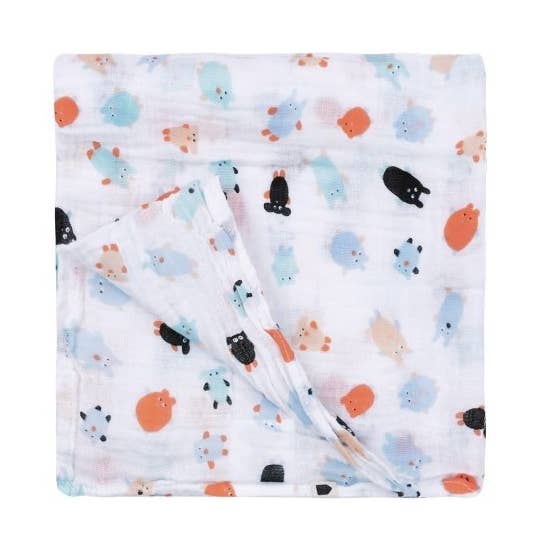 AD251L Muslin swaddle 120 x 120 cm för wholesale av Petit Jour Paris