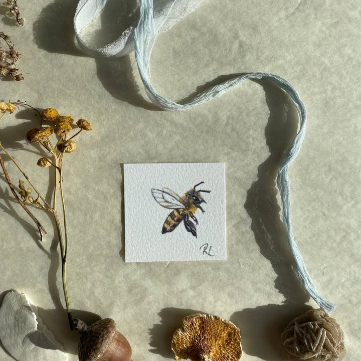 Rebekah Lowell Creative Studio - Wholesale Art Print - Honeybees Little Print1