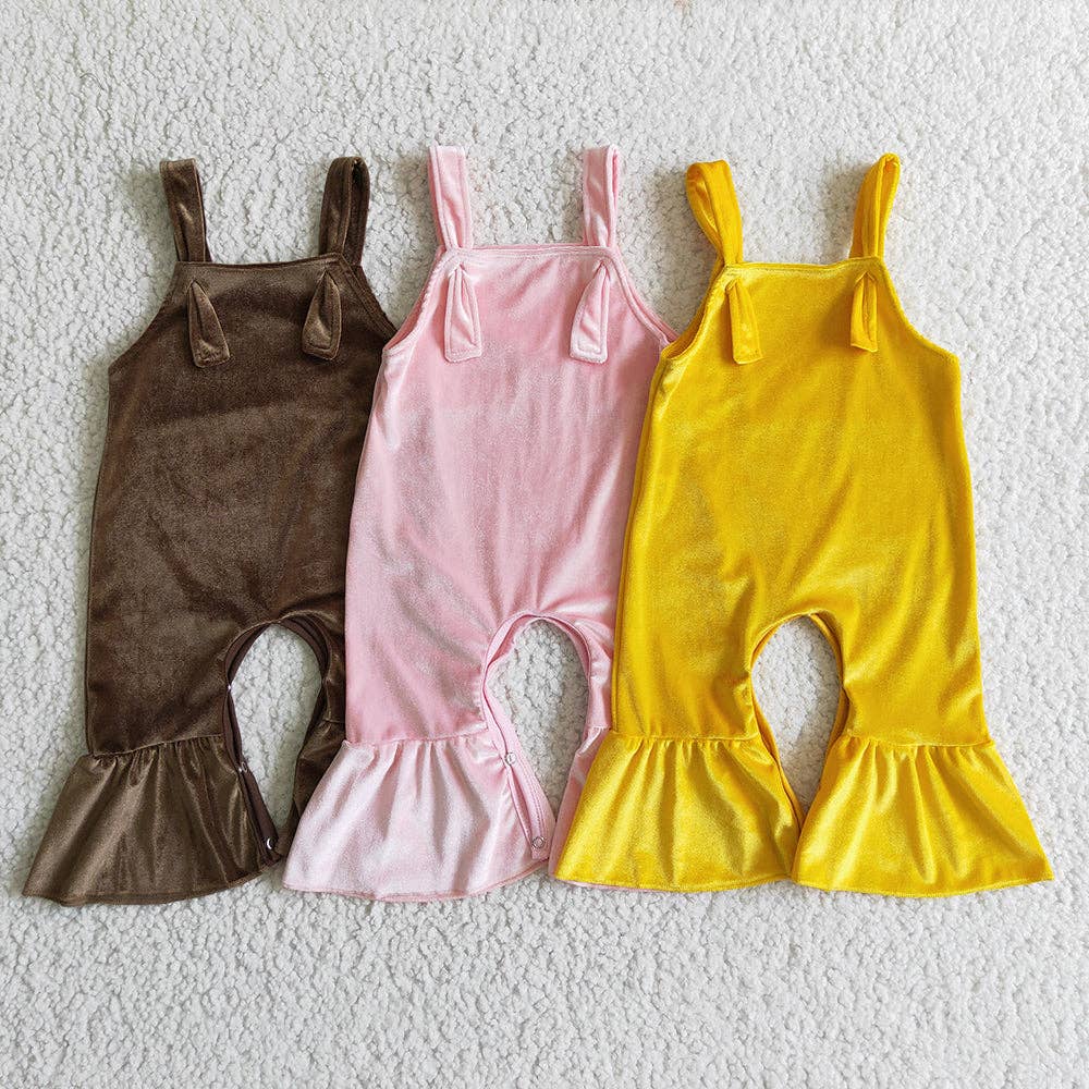 Aier Wholesale - Wholesale Jumpsuit - Baby - Baby Girls Velvet Strap Jumpsuits Overalls4