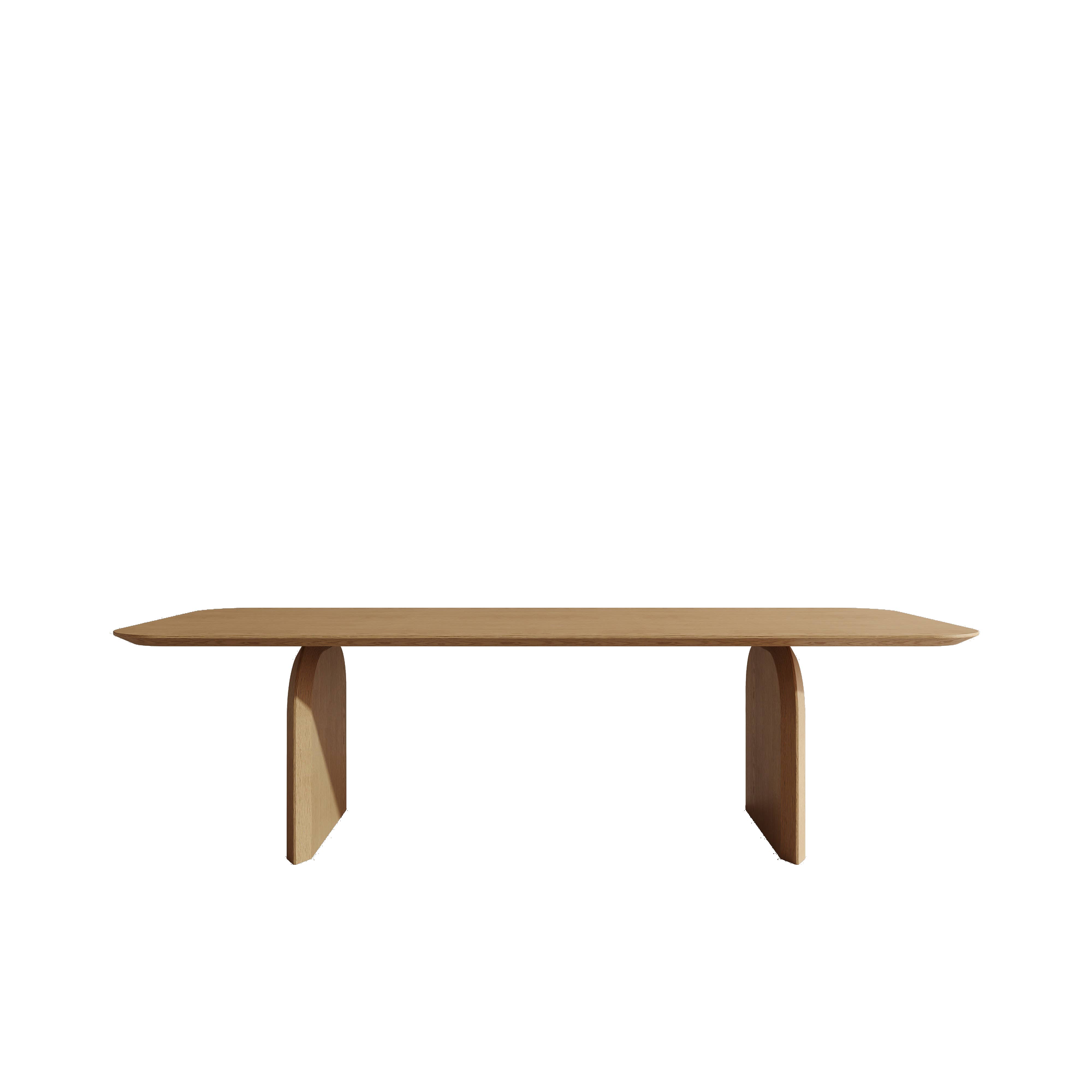 SOLIS – Großhandel Beistelltisch – SOLIS Lune rechteckiger Tisch aus natürlichem Eichenholz2