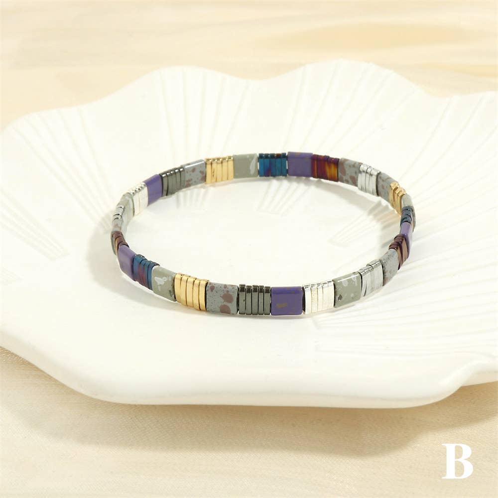 Mio Queena – Engroshandel Perlearmbånd – 5 mm TILA perle armbånd med elastik - BJ17