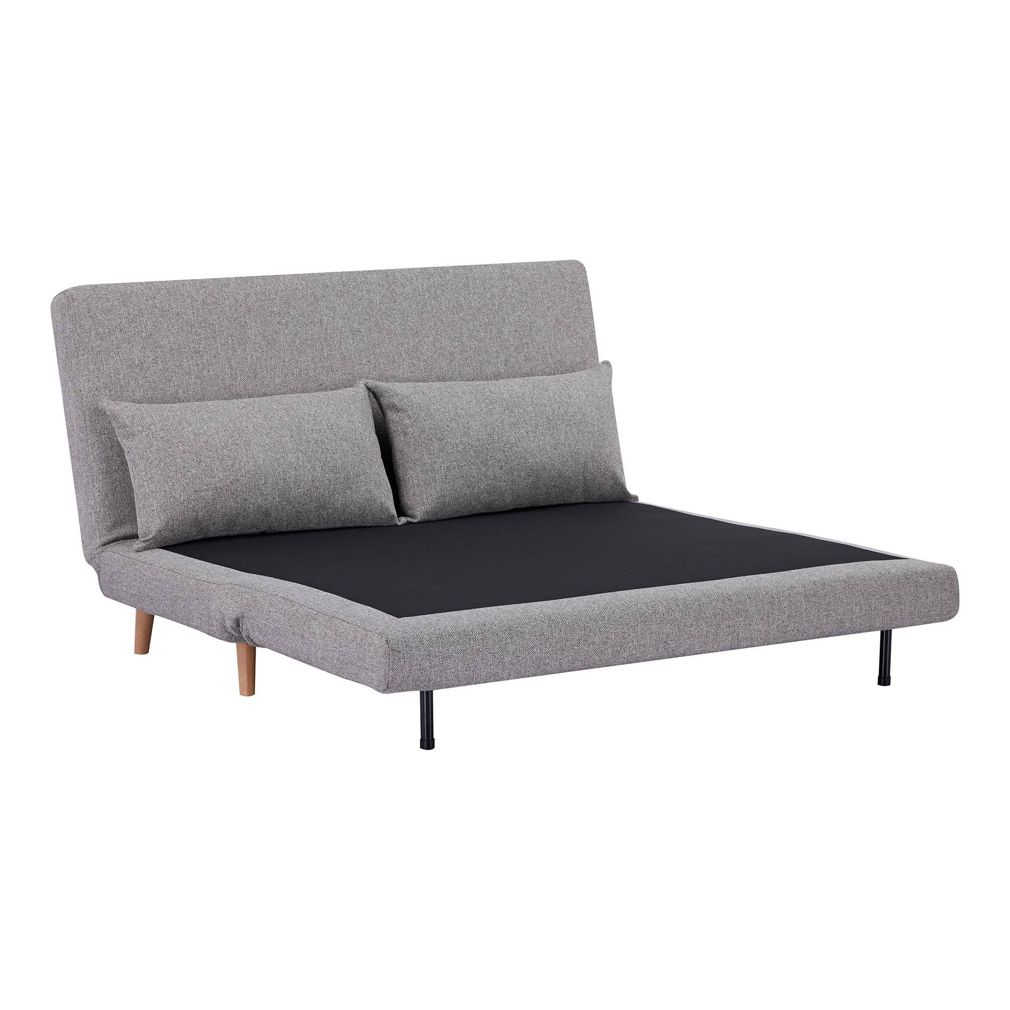 Grey Marlow - 2 Seater sofa bed. grey. natural legs for wholesale on Faire4