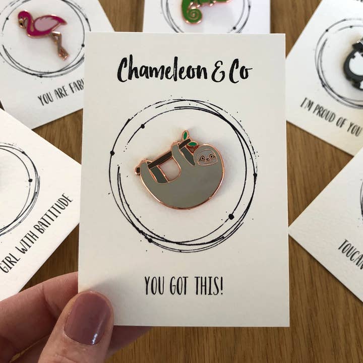 "You Got This" Positive Pin for wholesale by Chameleon & Co