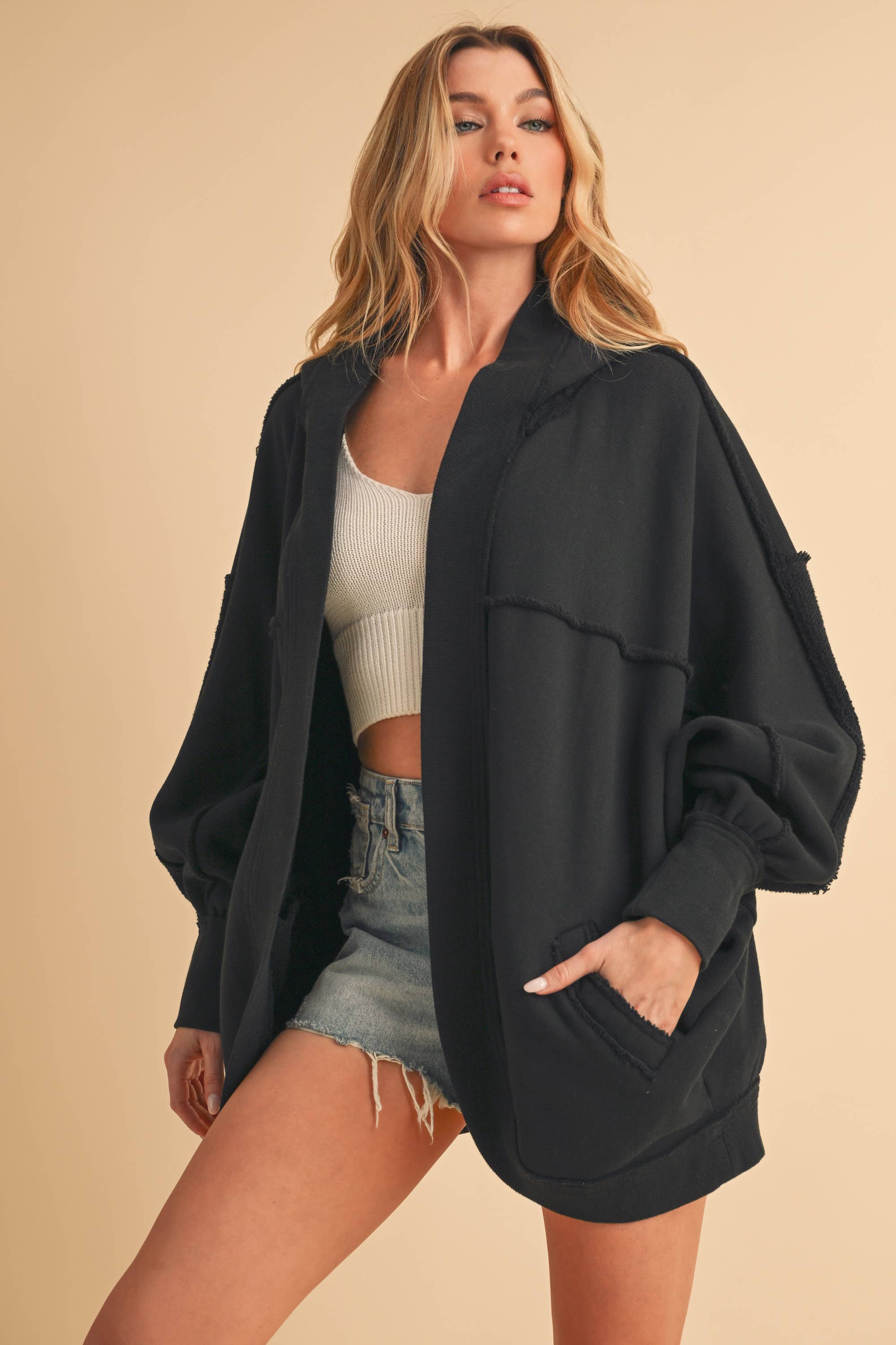 AEMI + CO – wholesale Kofta - Dam – 5134FK Janely Cardi med huva 12