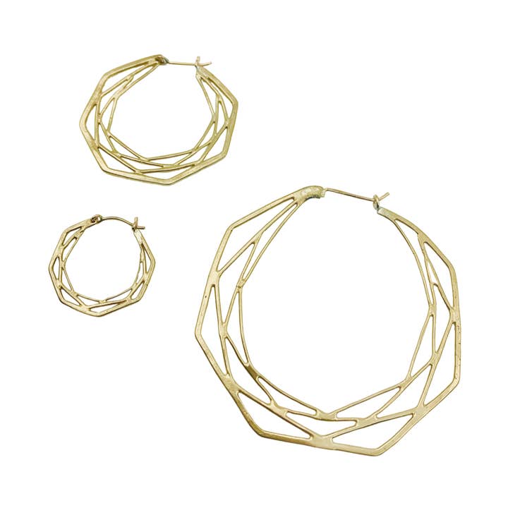 Fractal Hoops for wholesale by Jewelry by Kat Dei