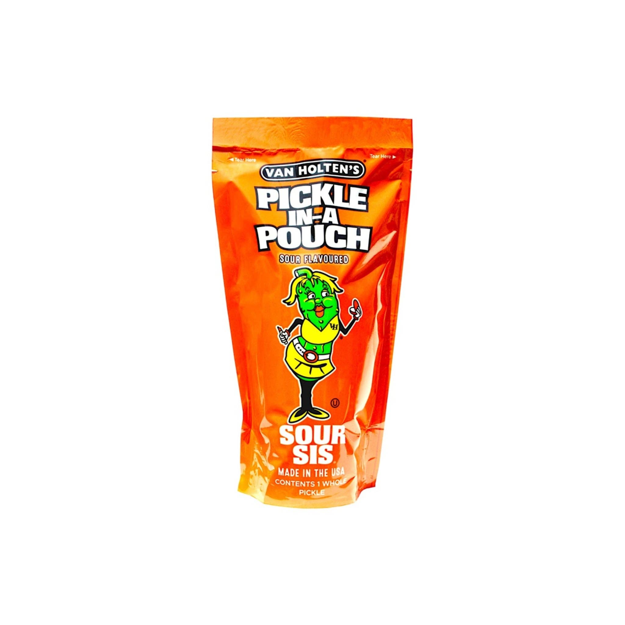 utoppa GmbH - Vente Légumes marinés - Van Holten's Sour Sis Pickle Cornichon Aigre avec Vinaigre & Ail 333 g0