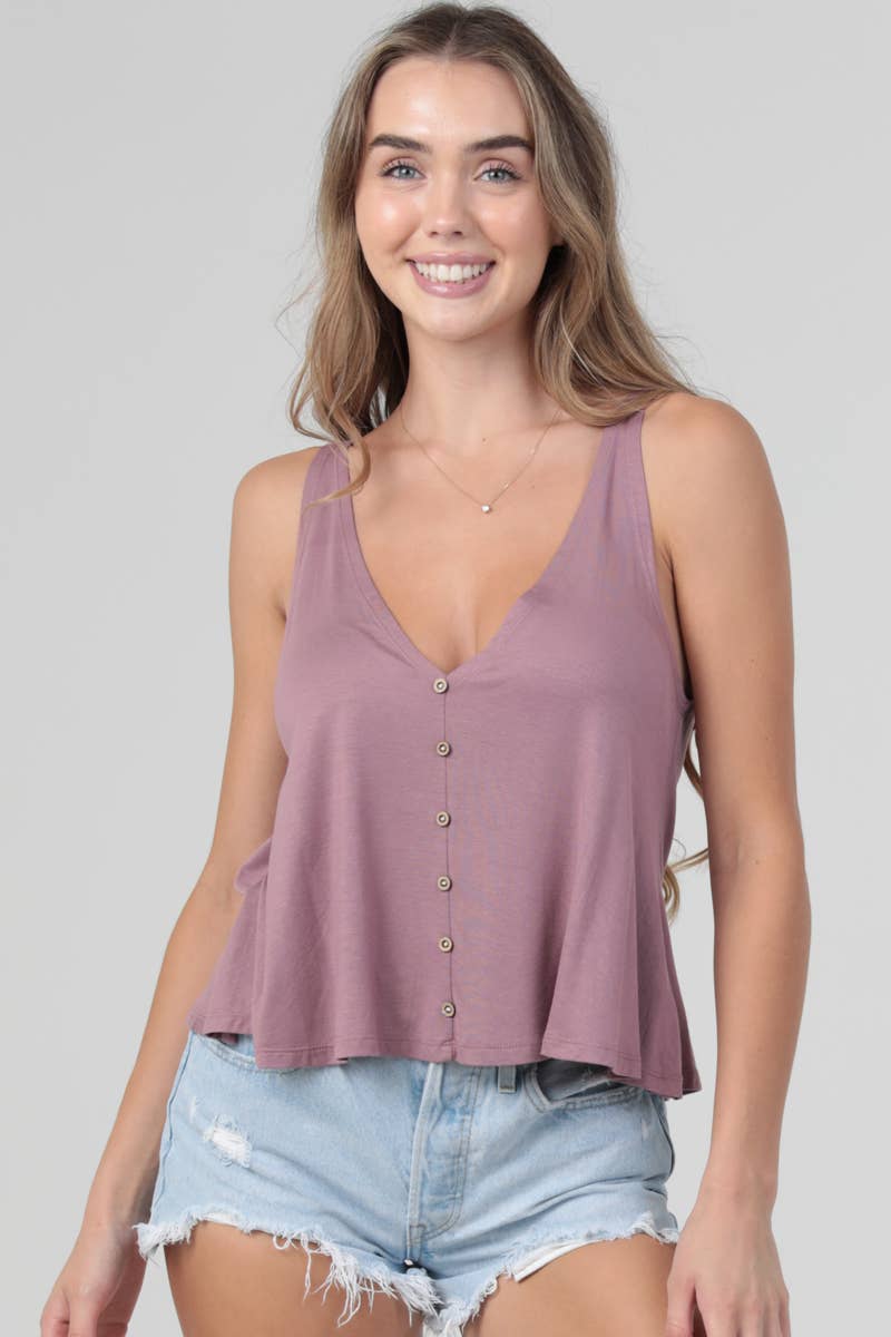 ANGIE – Engroshandel Tanktop – Kvinder – X2T72-ASIS SVINGENDE TANK TOP MED V-HALS MED ÅBEN RYG BASISTANK8