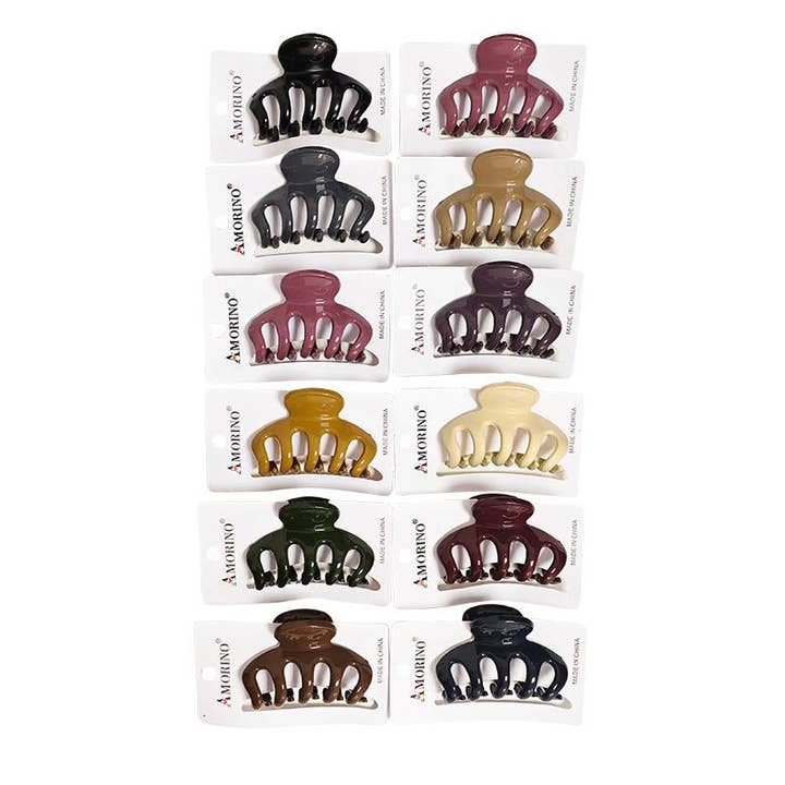 PACK OF 12 SMALL HAIR CLIPS - YN2272D481 for wholesale by AMORINO SRL