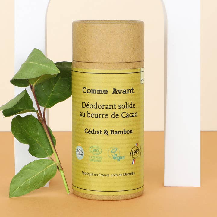 Citron & bamboo solid deodorant for wholesale by Comme Avant